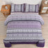 Elegant Peony Purple 3-Piece Queen Bedspread and Pillowcase Set, So Soft