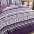 Elegant Peony Purple 3-Piece Queen Bedspread and Pillowcase Set, So Soft