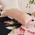 Blossom Trio Quilted Coverlet Set with Pillowcases (Black, Red & Pink