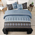 Ambient bloom sky black hour Comforter Set – Aesthetic 3-Piece Bedroom Mood