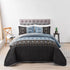 Ambient bloom sky black hour Comforter Set – Aesthetic 3-Piece Bedroom Mood