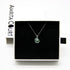 Gift Box - Aroma Necklace White Gold - Planet Celestial Aqua (Light Blue) + Purify Oil Blend