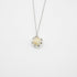 Gift Box - Aroma Necklace White Gold - Planet Stardust Crystal (Gold Clear) + Purify Oil Blend