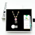 Gift Box - Rose White Gold Aroma Necklace + Purify Oil Blend