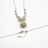 Gift Box - Butterfly White Gold Aroma Necklace + Purify Oil Blend