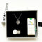 Gift Box - Heart Lock White Gold Aroma Necklace + Purify Oil Blend