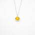 Gift Box - Aroma Necklace White Gold - Planet Jovian Gold (Golden Yellow) + Purify Oil Blend