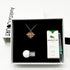 Gift Box - Love Heart Rose Gold Aroma Necklace + Purify Oil Blend