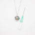 Gift Box - Aroma Necklace White Gold - Planet Lunar Lavender (Lanvender Purple) + Purify Oil Blend