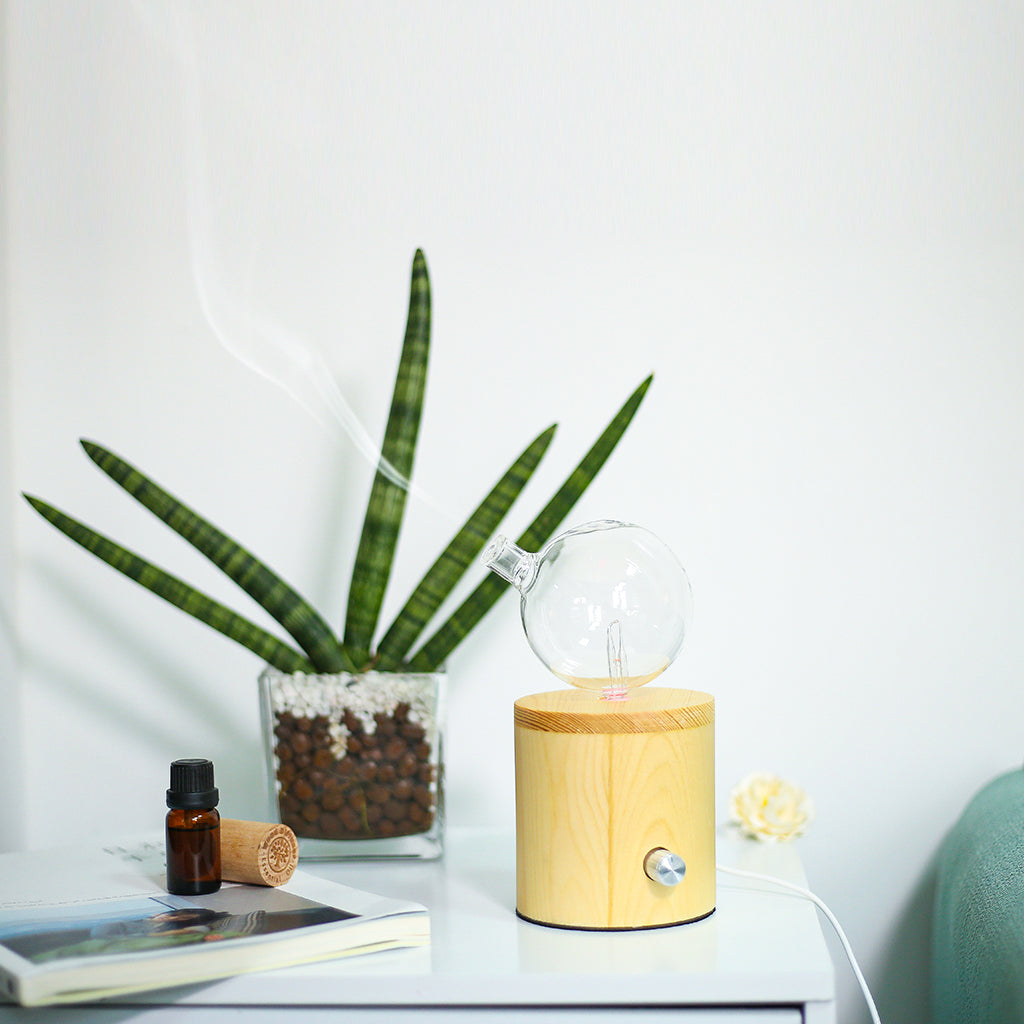 Geometry Cylinder Nebuliser - Waterless Diffuser | Essential oil Burner | Aromatherapy| Home Fragrance