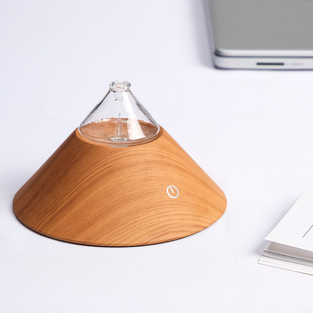 Mt Fuji Nebuliser Portable - 100% Bamboo Waterless Diffuser | Essential oil Burner | Aromatherapy| Home Fragrance