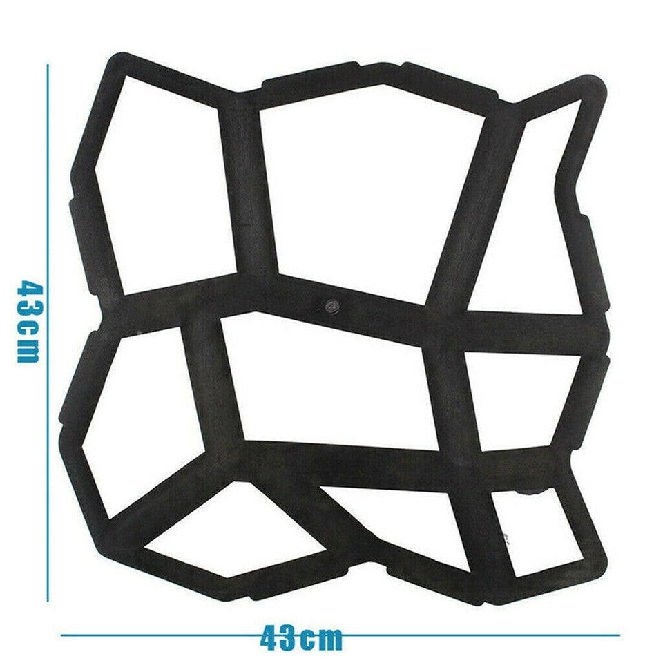 DIY Path Maker Concrete Mould Paver Patio Garden Brick Slab Pavement Cement Mold