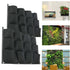 24Pocket Vertical Garden Planter Wall Hanging Herbs Plant Seed Bag Home Decor AU