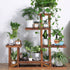 6-Tier Rustic Wooden Step Plant Stand