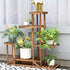 6-Tier Rustic Wooden Step Plant Stand