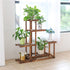 6-Tier Rustic Wooden Step Plant Stand