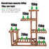 6-Tier Rustic Wooden Step Plant Stand