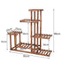 6-Tier Rustic Wooden Step Plant Stand