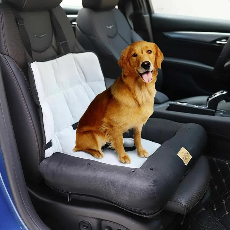 Small Waterproof Dog Car Seat Bed with Safety Belt