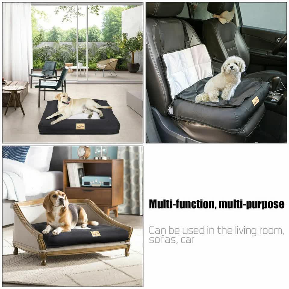 Small Waterproof Dog Car Seat Bed with Safety Belt