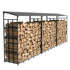 Heavy Duty Firewood Log Rack Large Storage Holder Shed Rack Outdoor Garden Yard