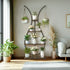180Cm Tall Plant Stand Indoor Vase-Shape Metal Plant Shelf With Hanging Hooks