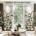 180Cm Tall Plant Stand Indoor Vase-Shape Metal Plant Shelf With Hanging Hooks