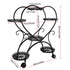 6 Potted Heart-shaped Metal Tall Plant Stand Rolling Garden Cart Flower Racks AU