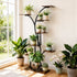 8 Tier Tree-Shaped Plant Stand Indoor Tall Plant Shelf Display Rack Metal MDF Flower Pot Holder Without Lights