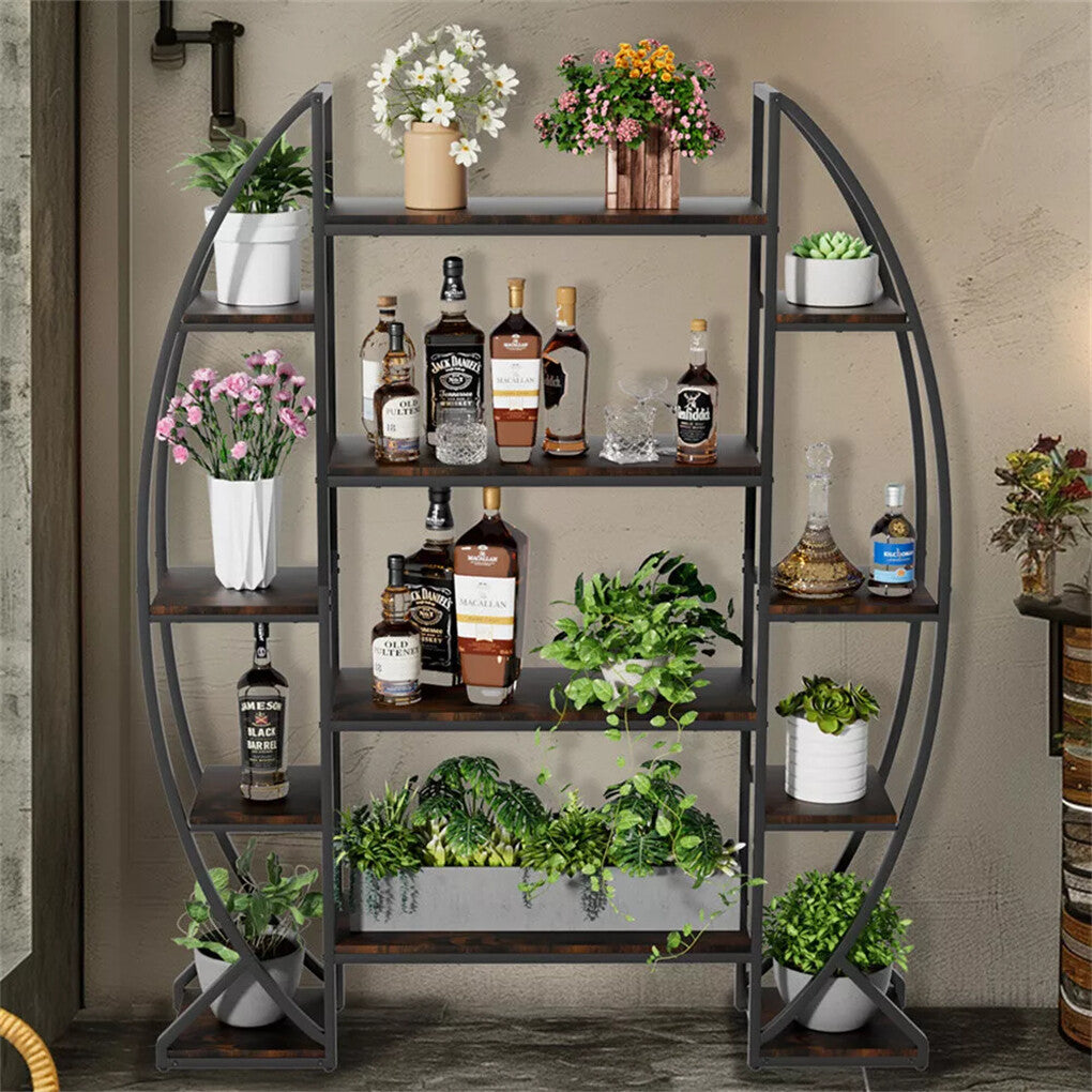 8 Tier Jumbo Plant Stand Vase Shape Flower Bonsai Pot Display Rack Indoor Outdoor