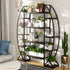8 Tier Jumbo Plant Stand Vase Shape Flower Bonsai Pot Display Rack Indoor Outdoor