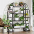 8 Tier Jumbo Plant Stand Vase Shape Flower Bonsai Pot Display Rack Indoor Outdoor