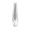 Silver Sparkling Diamond Floor Vase with Glass Inlay for Modern Living Room Decoration