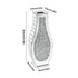 Silver Crushed Diamond Flower Vase Mirrored Glass Decorative Table Vase for Home Wedding Centerpieces