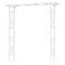 Decorative Metal Garden Trellis Arch Durable Steel Tubing Wedding Party Archway