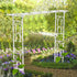 Decorative Metal Garden Trellis Arch Durable Steel Tubing Wedding Party Archway