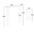 Decorative Metal Garden Trellis Arch Durable Steel Tubing Wedding Party Archway