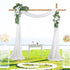 Heavy Duty Square Wedding Arch Wooden Backdrop Stand Balloon Floral Arch Frame