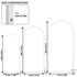 Fin Set Of 3 Wedding Arch Balloon Frame Metal Arch Backdrop Stand Birthday Party