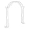 Fin Xl Decorative Double Rails Iron Arbor Garden Archway Trellis Metal Wedding Arch