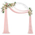 Fin Xl Decorative Double Rails Iron Arbor Garden Archway Trellis Metal Wedding Arch