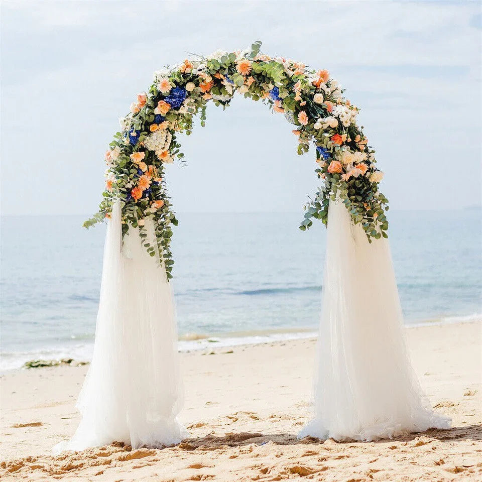 Heavy Strong Metal Wedding Arch Garden Arbor Floral Backdrop Stand Indoor Outdoor