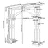 Fin 2.5M Oversized Metal Wedding Arch Stand Proposal Birthday Party Banquet Decor