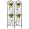 Garden Trellis Climbing Plant Support Patio Wire Lattice Grid Panel Stake Fence