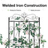 2 Pcs Large Metal Garden Trellis for Outdoor Yard & Patio