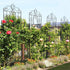 2 Pcs Large Metal Garden Trellis for Outdoor Yard & Patio