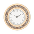 Brown Crushed Diamond Oversized Wall Clock Elegant Accent 80x80cm