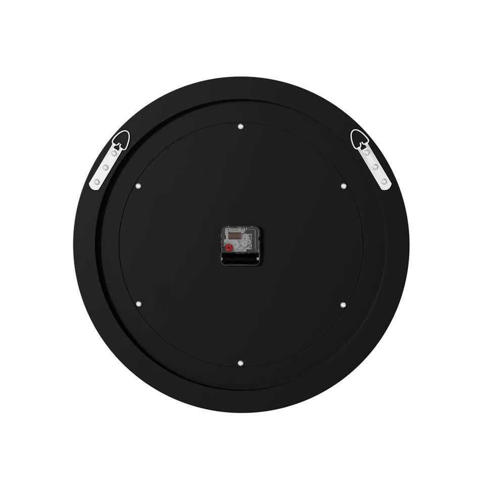 Silver Crushed Diamond Square Wall Clock Luxury Decorative 60x60cm