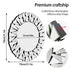 Silver Sunburst Round Wall Mirror with Stereoscopic Glass Frame, 79 x 79cm