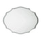 Beveled Silver Oval Wall Mirror Versatile Frameless Design for Vertical or Horizontal Display